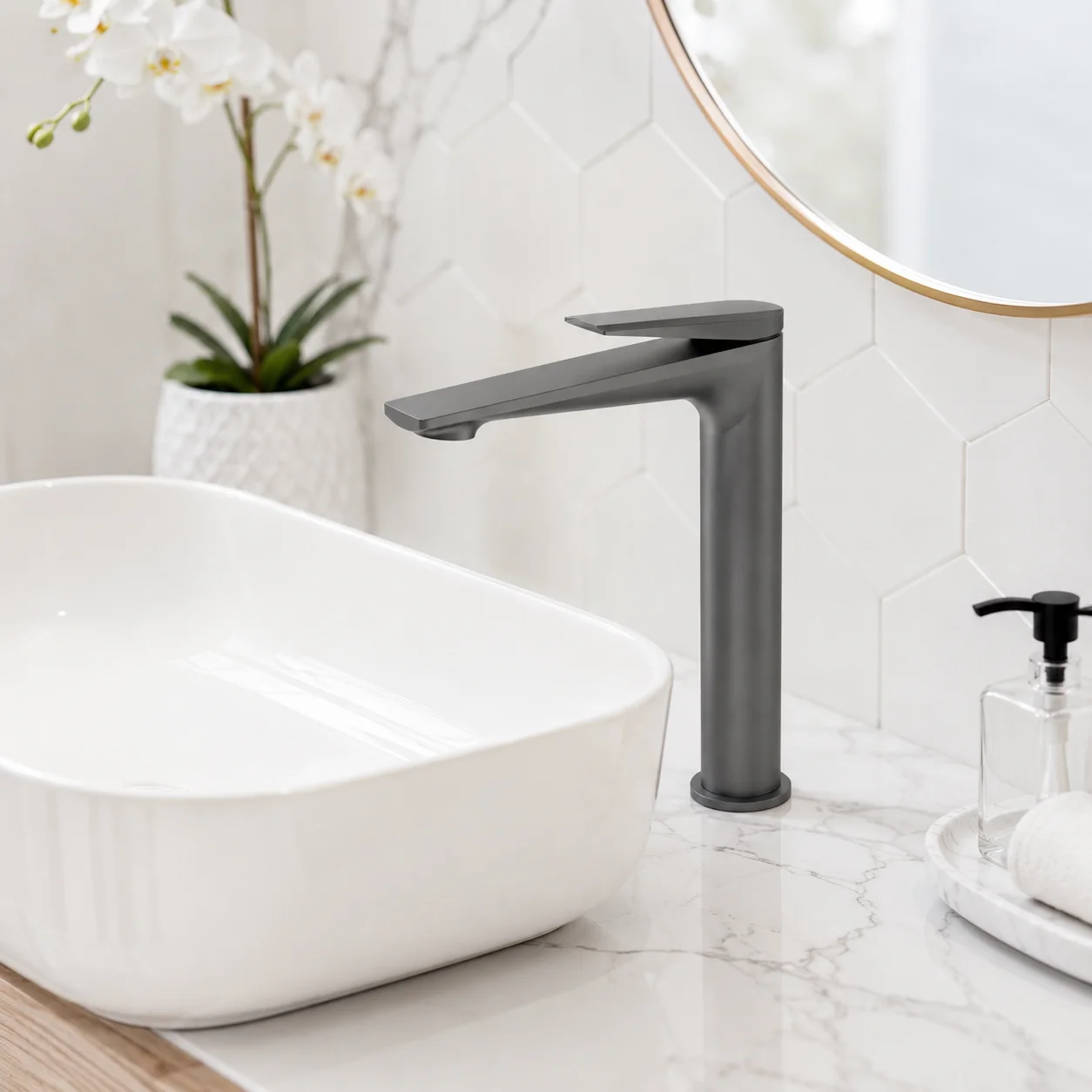 Aurelios™ Tall Single Handle Basin Faucet