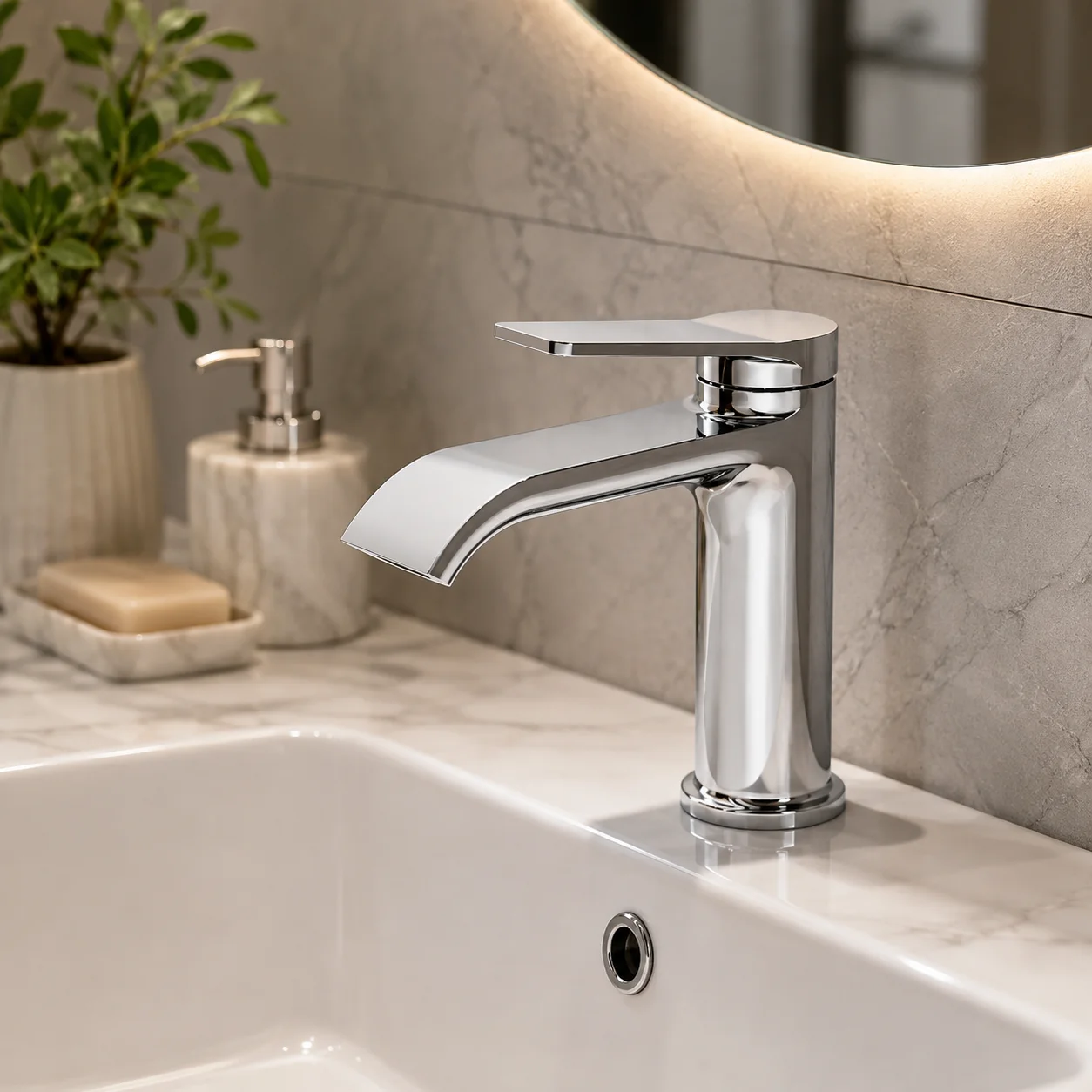Cascade Luxe™ Single Handle Basin Faucet